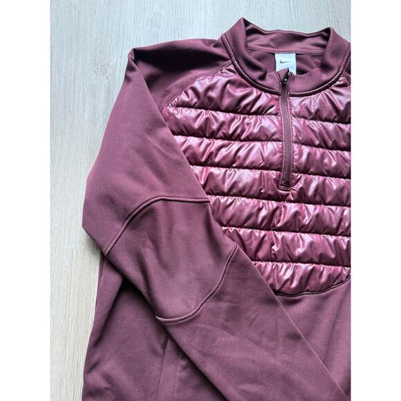 Nike Therma-Fit Academy Winter Warrior 1/2 Zip Top, Mens size XL Maroon Burgundy - Picture 3 of 6